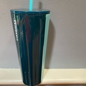 Starbucks  2-toned Teal Tumbler with Straw